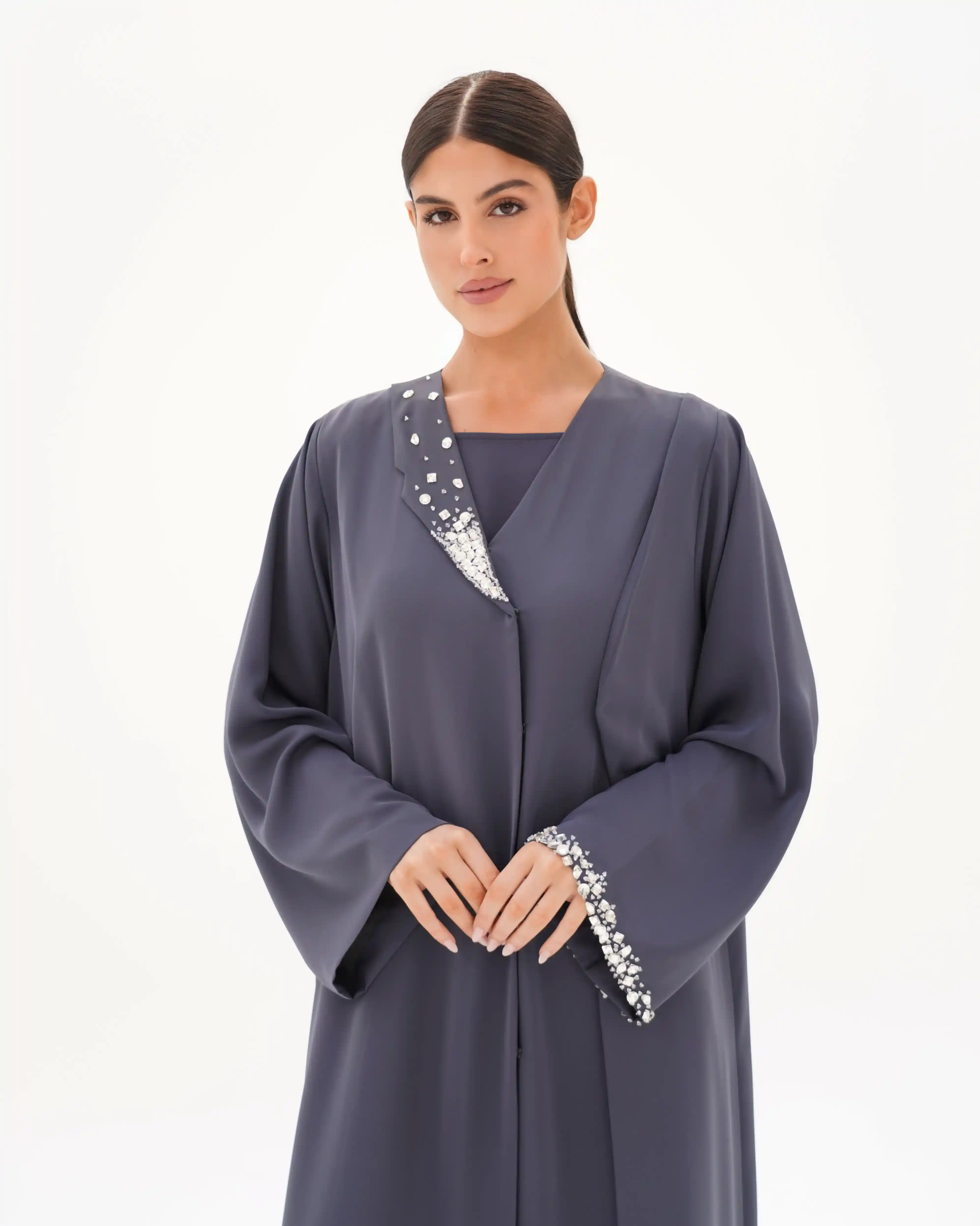 Balance Imbalance silver Premium Crepe Grey