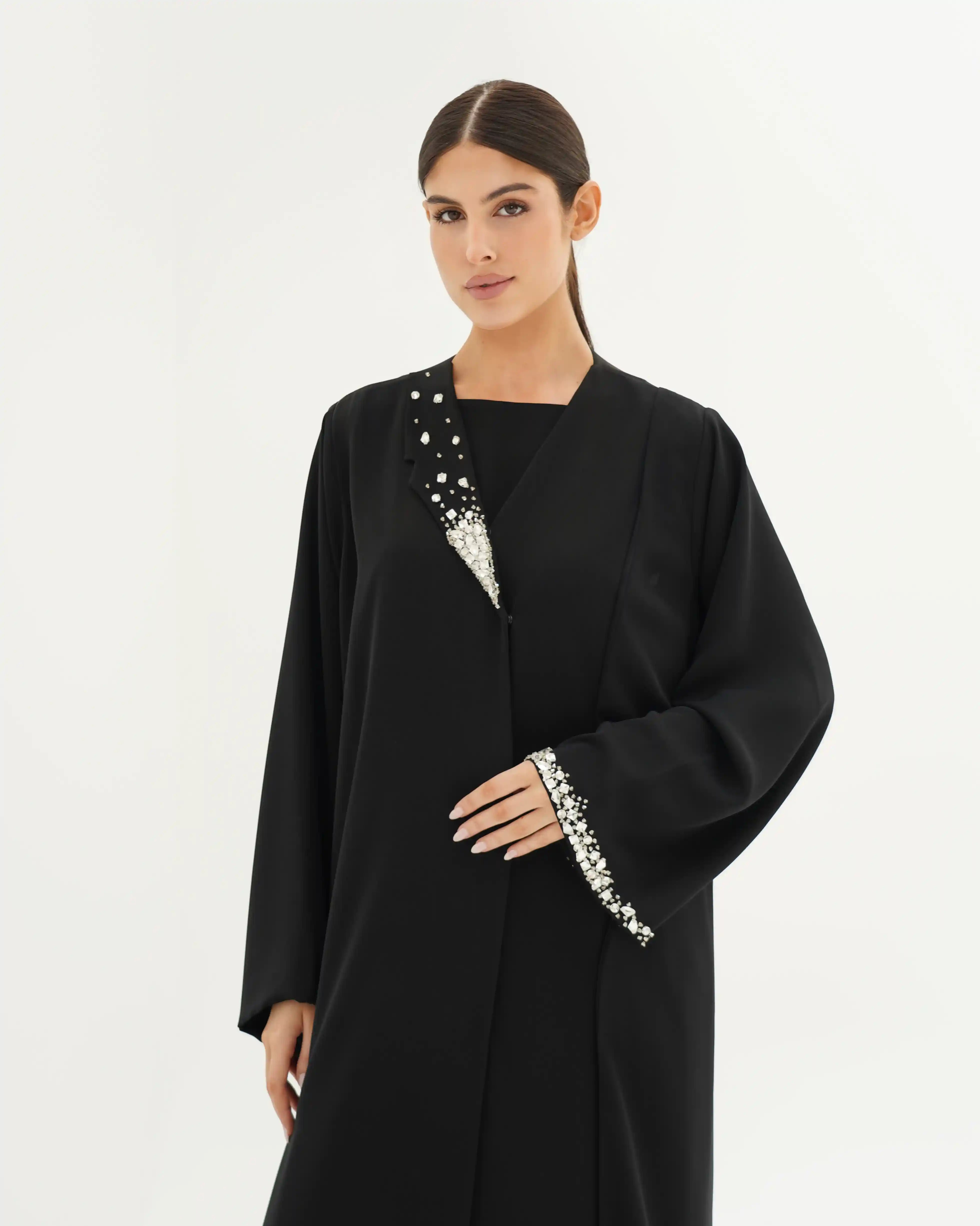 Balance Imbalance silver Premium Crepe Black